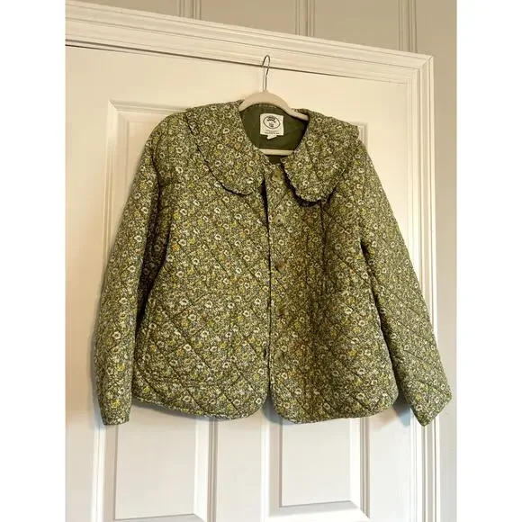 Laura Ashley Quilted Green Jacket, size Large - Picture 2 of 5